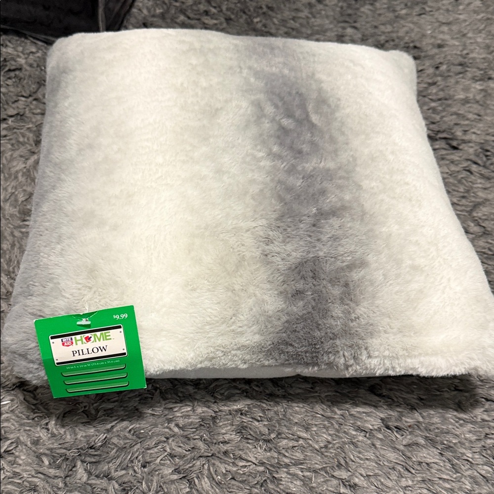 Home Interiors Gray and White Pillow